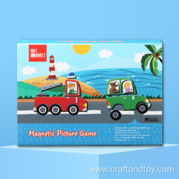 Magnetic Puzzles Toys with Drawing Board